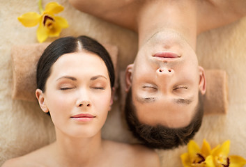 Image showing couple in spa