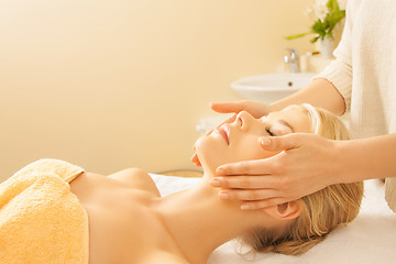 Image showing woman in spa