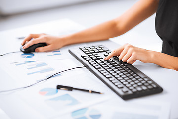 Image showing woman hands typing on keyboard