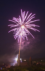 Image showing Fireworks on whitsun