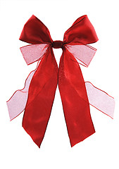 Image showing red bow