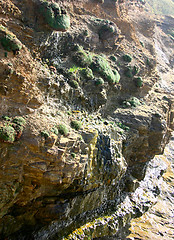 Image showing waterfall on a cliff face