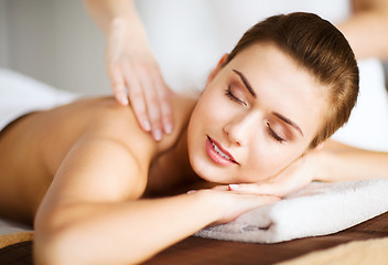 Image showing woman in spa