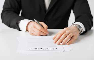 Image showing man with contract