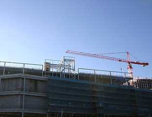 Image showing construction site crane