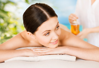 Image showing woman in spa