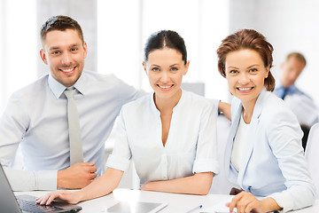 Image showing business team working in office