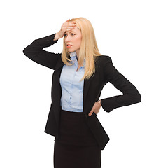 Image showing stressed woman