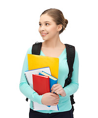 Image showing student with books and schoolbag