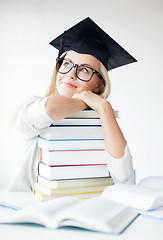 Image showing student in graduation cap