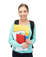 Image showing student with books and schoolbag