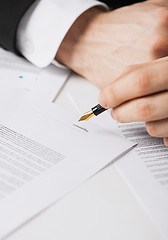 Image showing man with contract