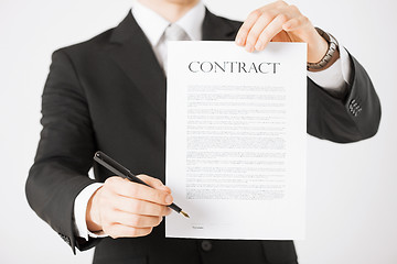 Image showing man with contract