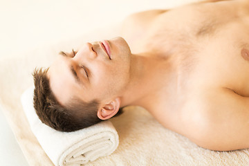 Image showing man in spa