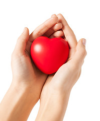 Image showing woman hands with heart