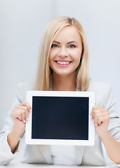 Image showing woman with tablet pc