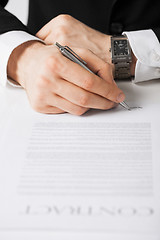 Image showing man with contract