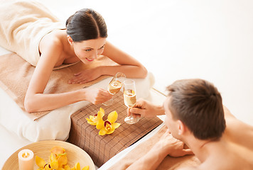 Image showing couple in spa