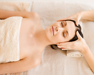 Image showing woman in spa