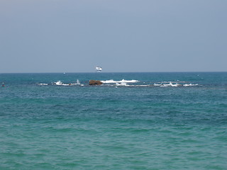 Image showing The mediterranean sea, Tel Aviv, Israel