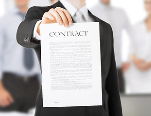 Image showing man with contract
