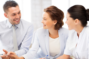 Image showing business team having discussion in office