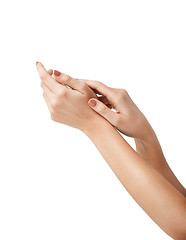 Image showing female soft skin hands