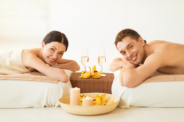 Image showing couple in spa