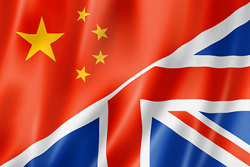 Image showing China and UK flag