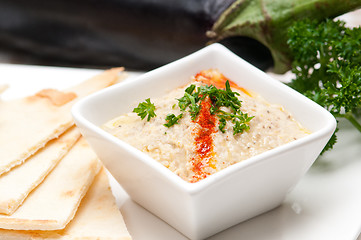 Image showing moutabal baba ghanoush eggplant dip