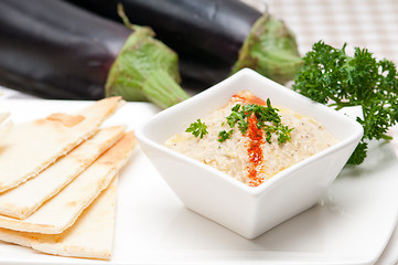 Image showing moutabal baba ghanoush eggplant dip