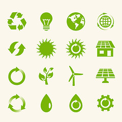 Image showing Eco Icon Set.