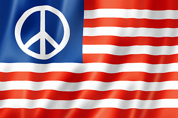 Image showing United States peace flag