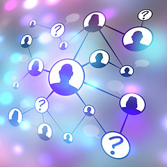 Image showing Social Media Friends Diagram