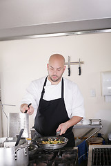 Image showing chef working and cooking 