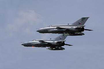 Image showing MiG-21 Fishbed formation