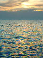 Image showing Sea after sunset