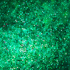 Image showing Template design on green glittering. EPS 10