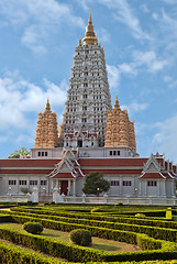 Image showing Vietnamese style temple in Thailand. Temple complex Wat Yan