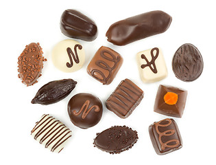 Image showing Assorted Chocolate pralines