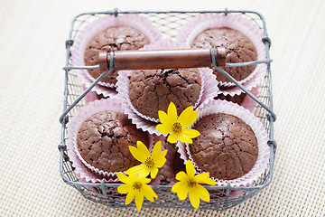 Image showing brownie muffins