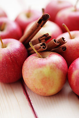 Image showing apples with cinnamon