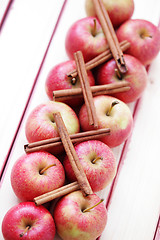 Image showing apples with cinnamon