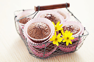Image showing brownie muffins