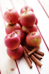 Image showing apples with cinnamon