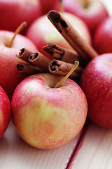 Image showing apples with cinnamon