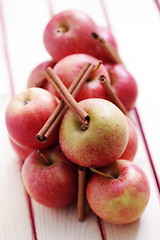 Image showing apples with cinnamon