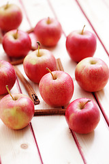 Image showing apples with cinnamon