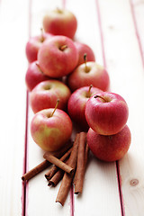 Image showing apples with cinnamon