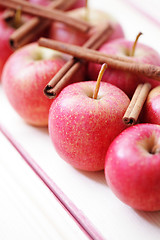 Image showing apples with cinnamon